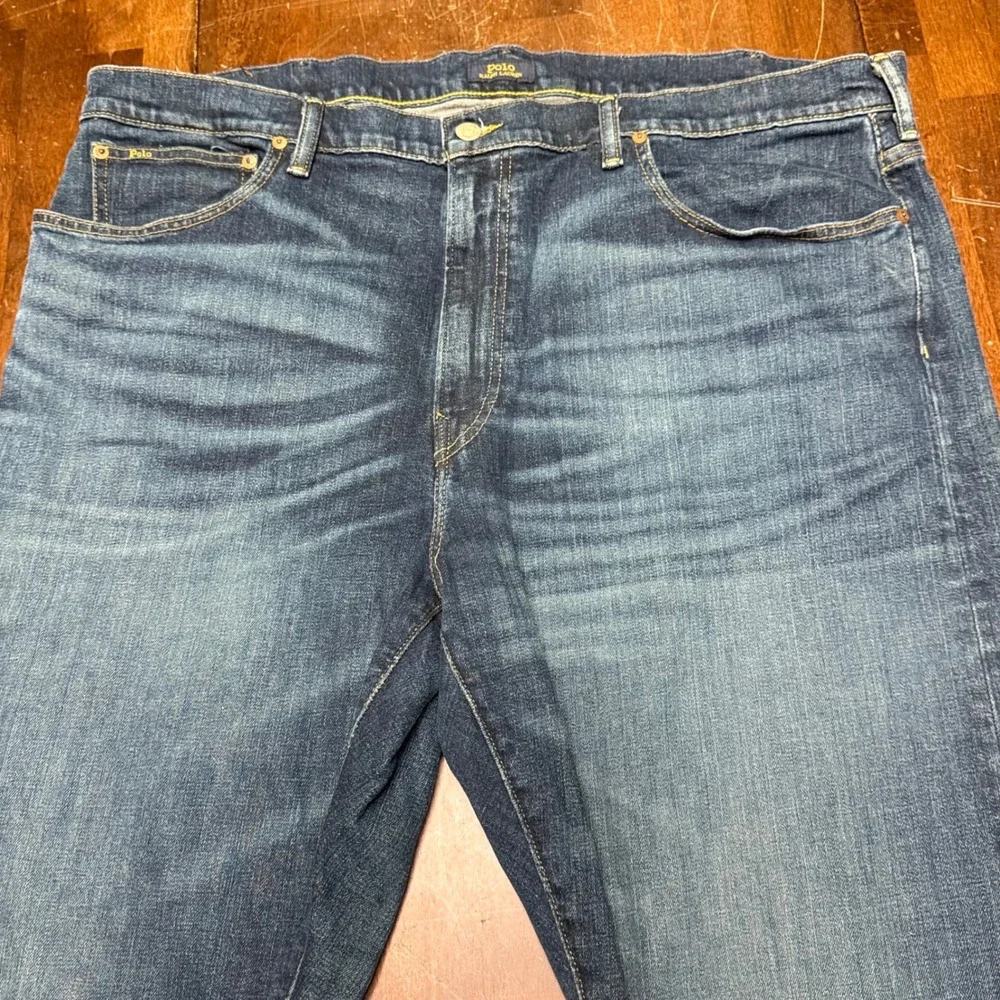 Polo Ralph Lauren Jeans Mens 44x30 Blue Prospect Straight Stretch Denim